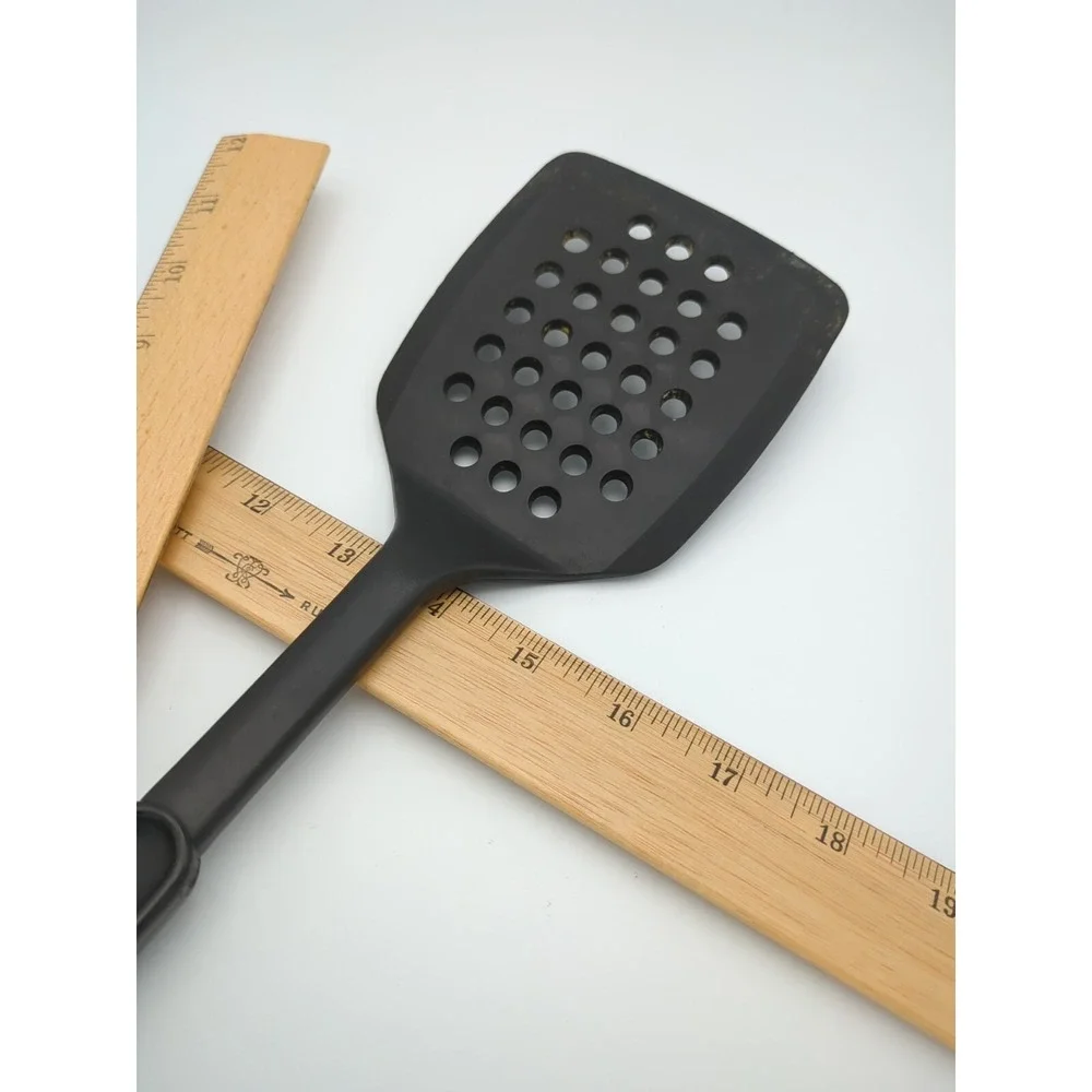 Vtg Farberware Black Nylon Spatula Flipper Heat Resistant‎ 400° F Made In USA